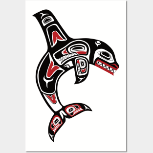 Pacific Northwest Native Orca Posters and Art